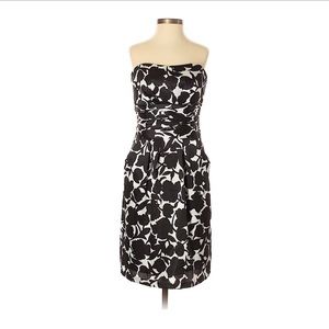 David’s Bridal Black and White Floral Dress